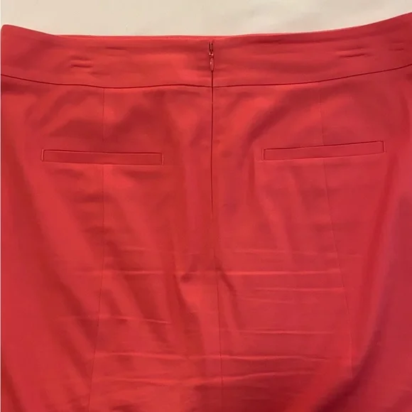 Melon colored Ann Taylor Madison skirt in size 10. Zip back with hook & eye. - Picture 2 of 5